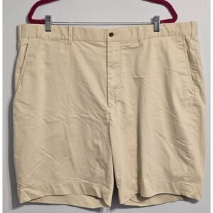 Polo Golf Ralph Lauren Men's Beige Shorts Size 42 Cotton Twill with Stretch Logo